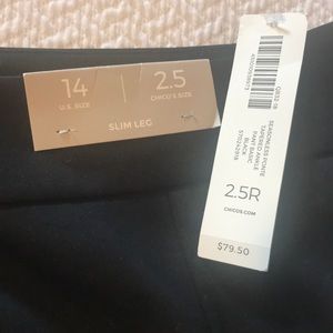 Chico’s black ankle pant. NWT. Sz. 2.5 (US 14)